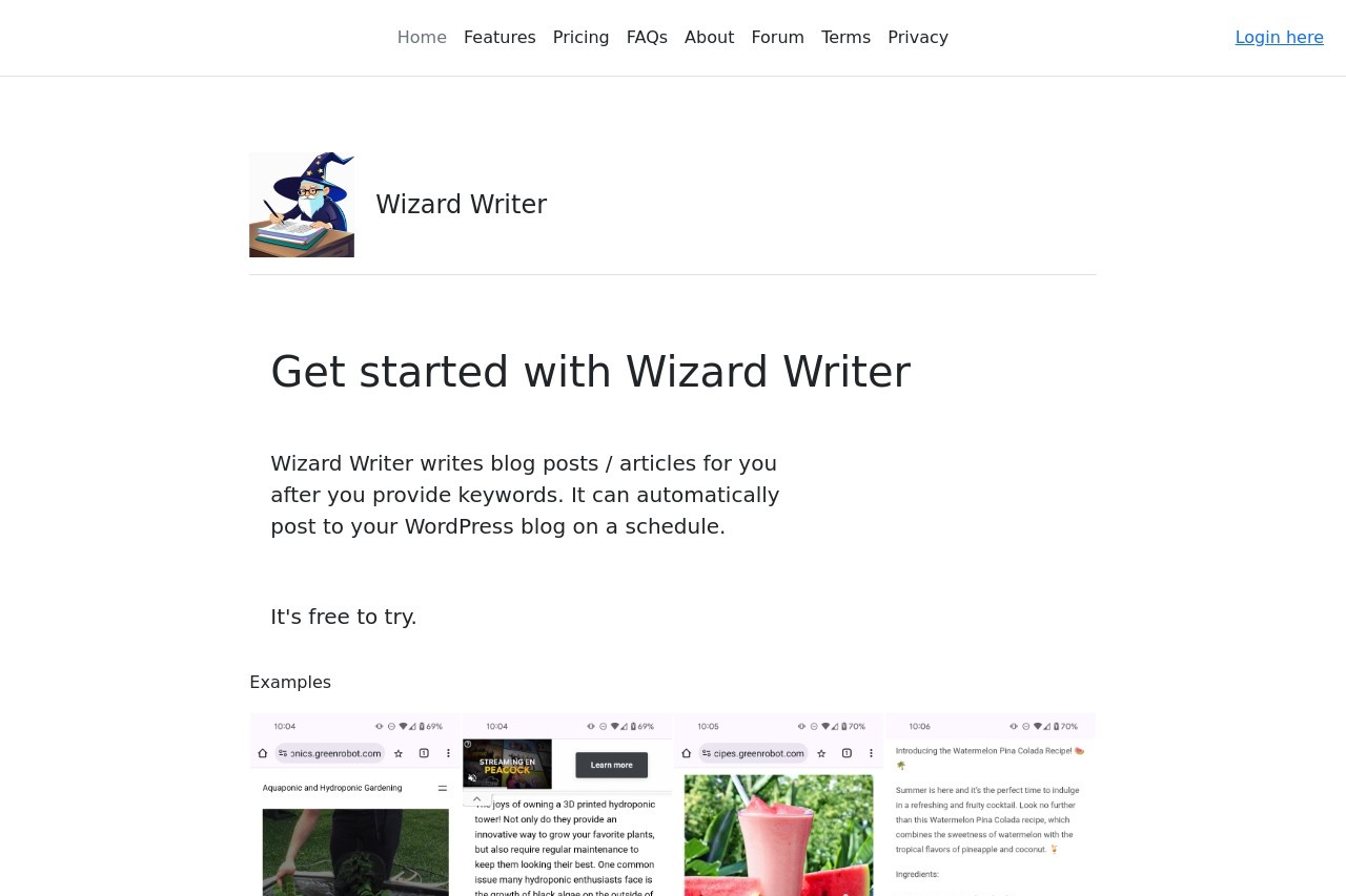 Wizard Writer