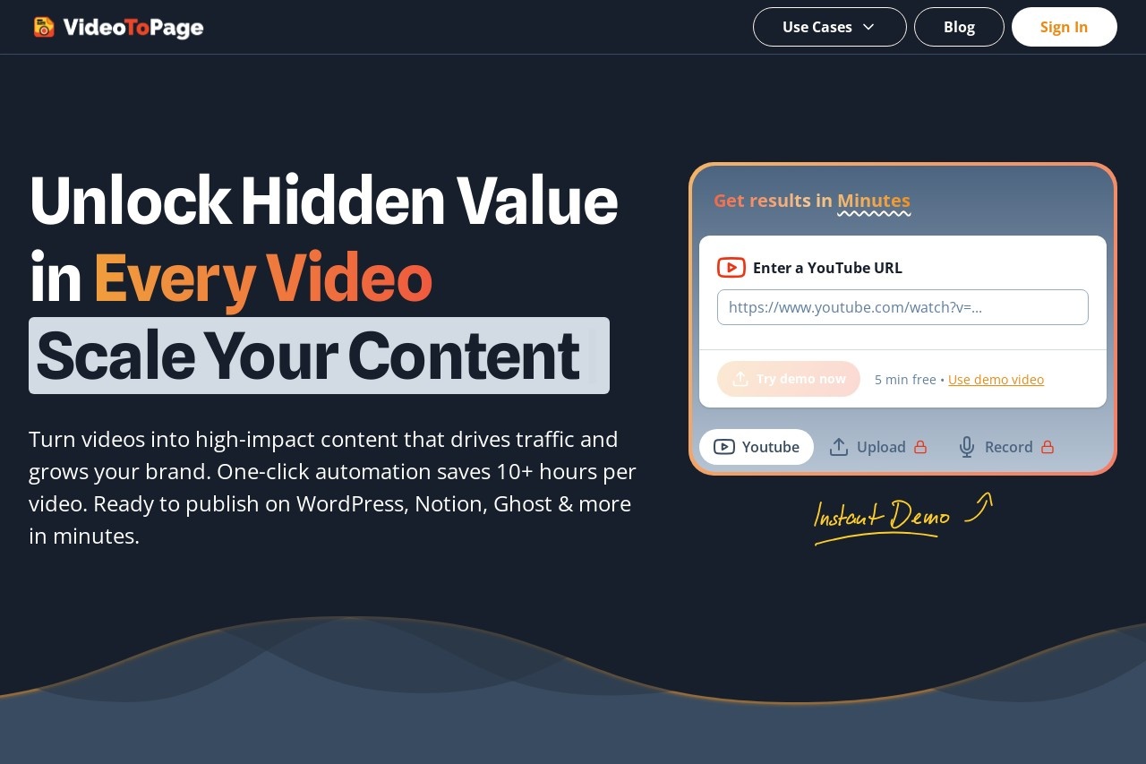 VideoToPage