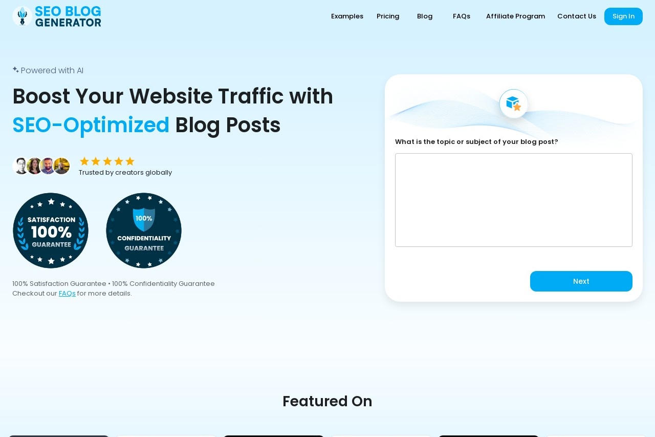 SEO Blog Generator