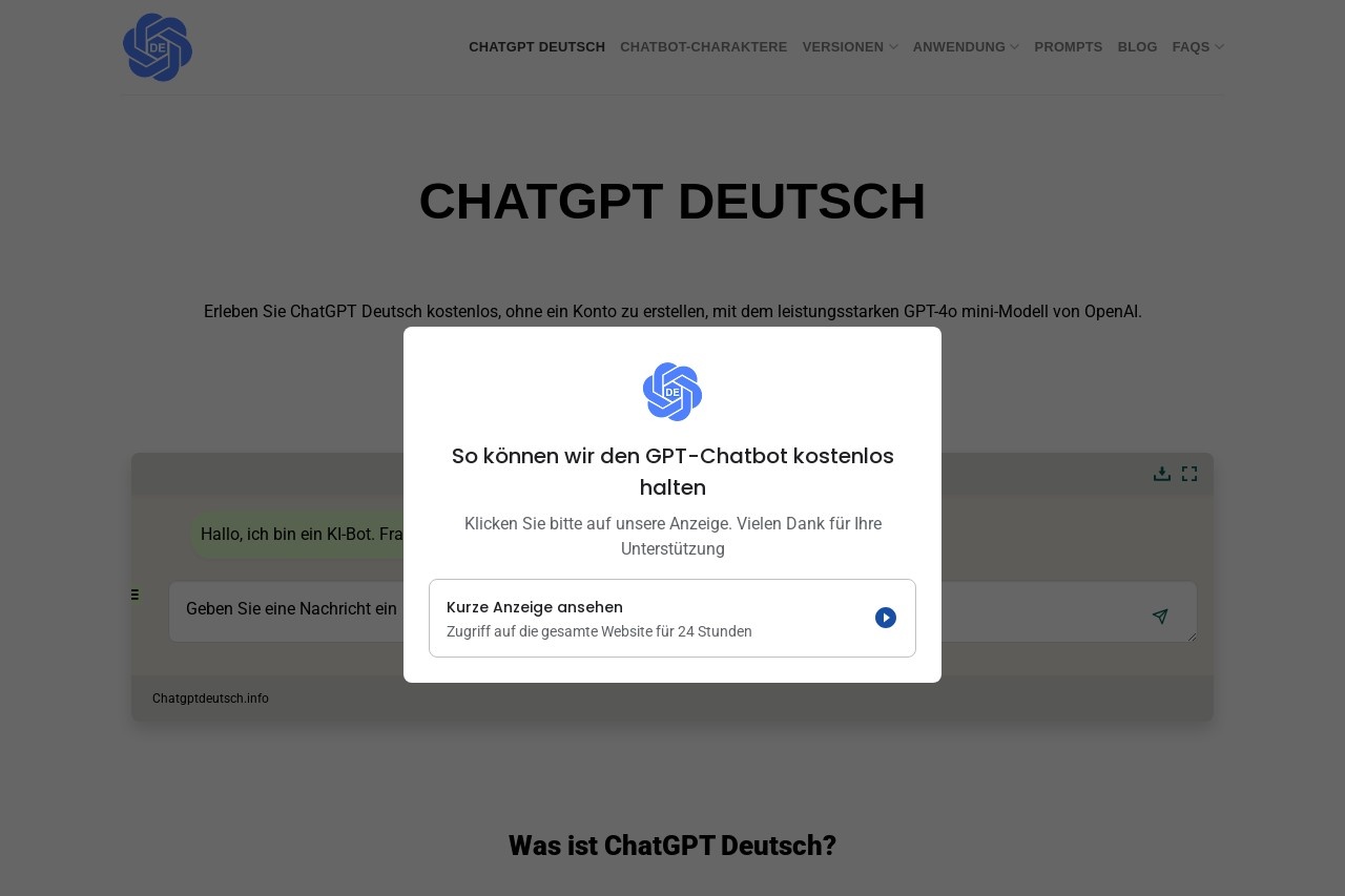 ChatGPT Deutsch