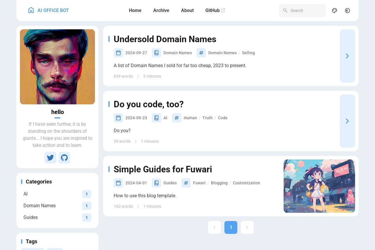 AI OFFICE BOT