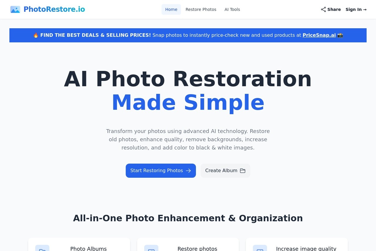AI Photo Restoration