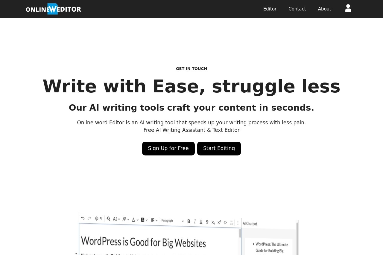 Online Word Editor