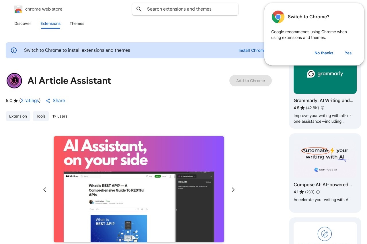 AI Article Assistant