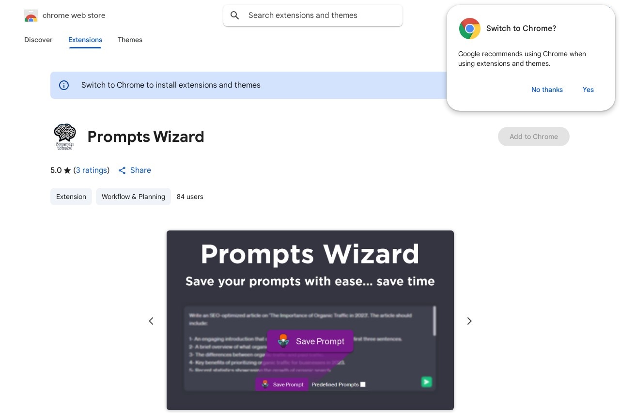 Prompts Wizard