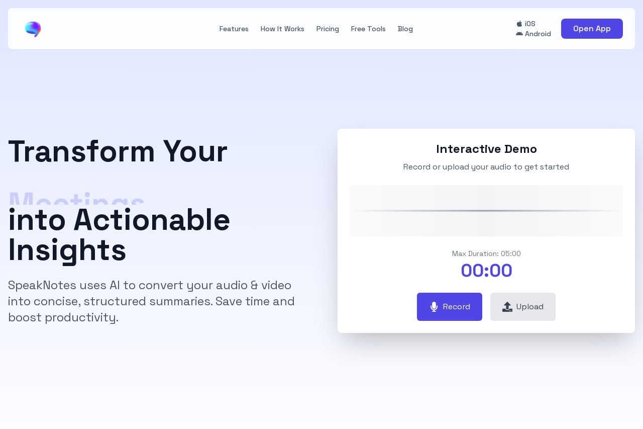 SpeakNotes