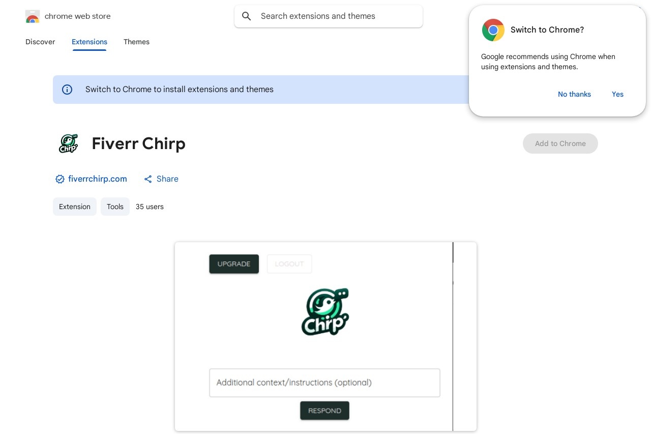 Fiverr Chirp