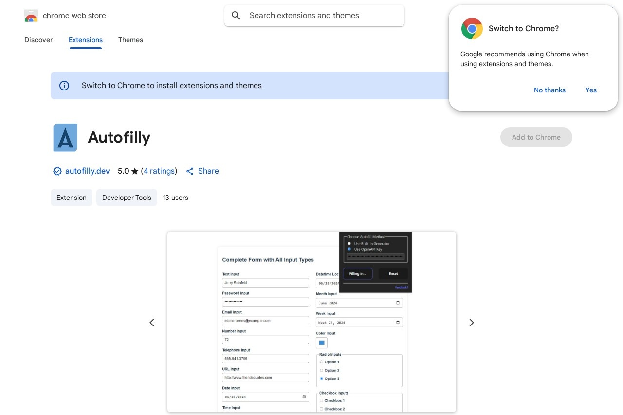 Autofilly