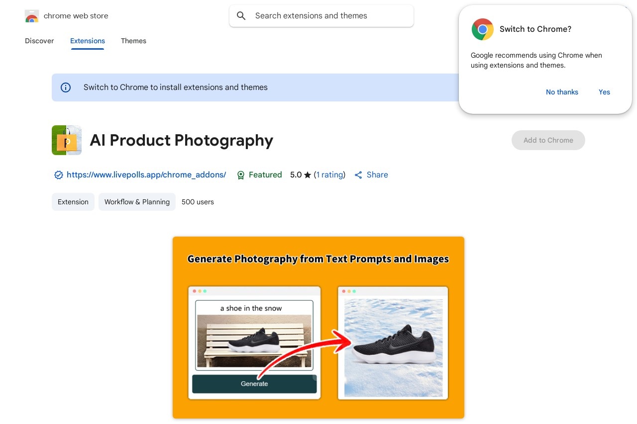 AI Product Photography