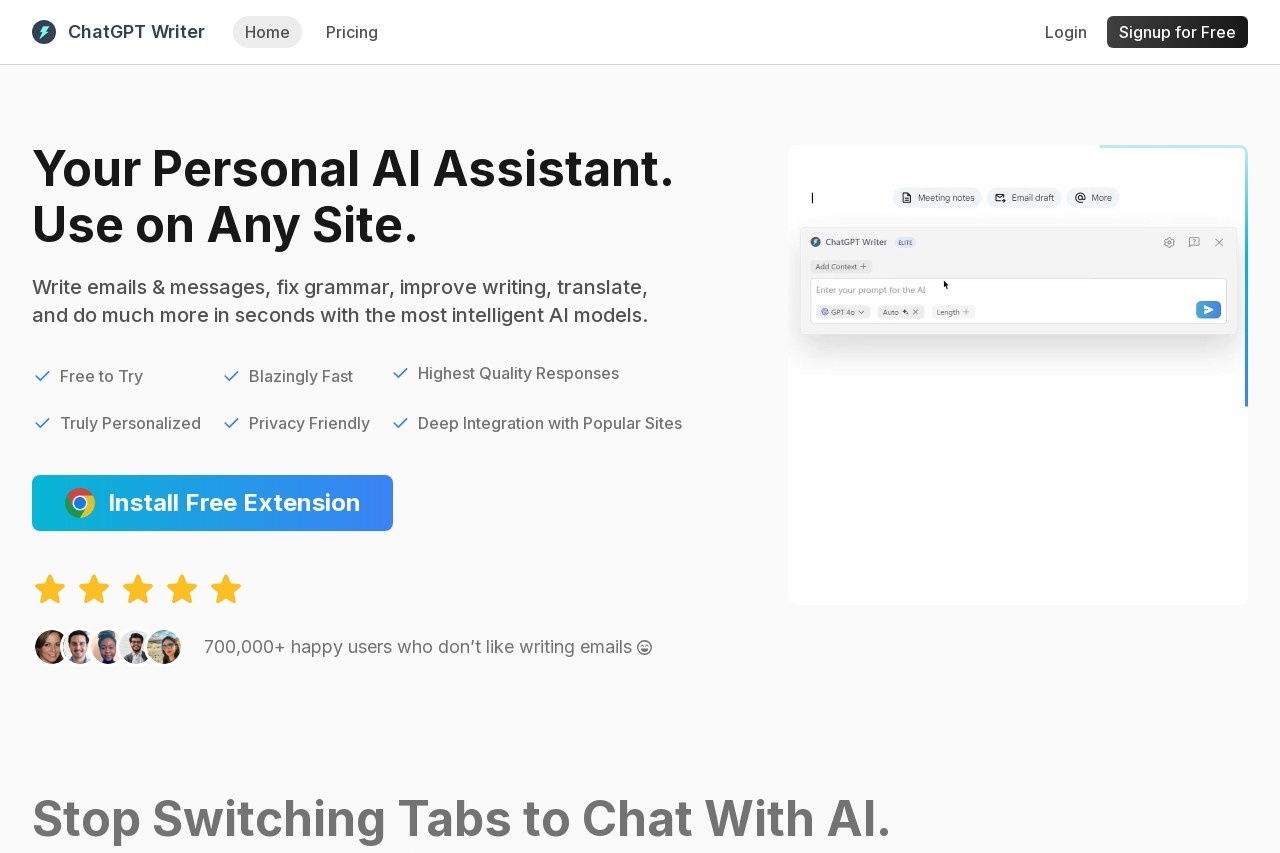 ChatGPT Writer