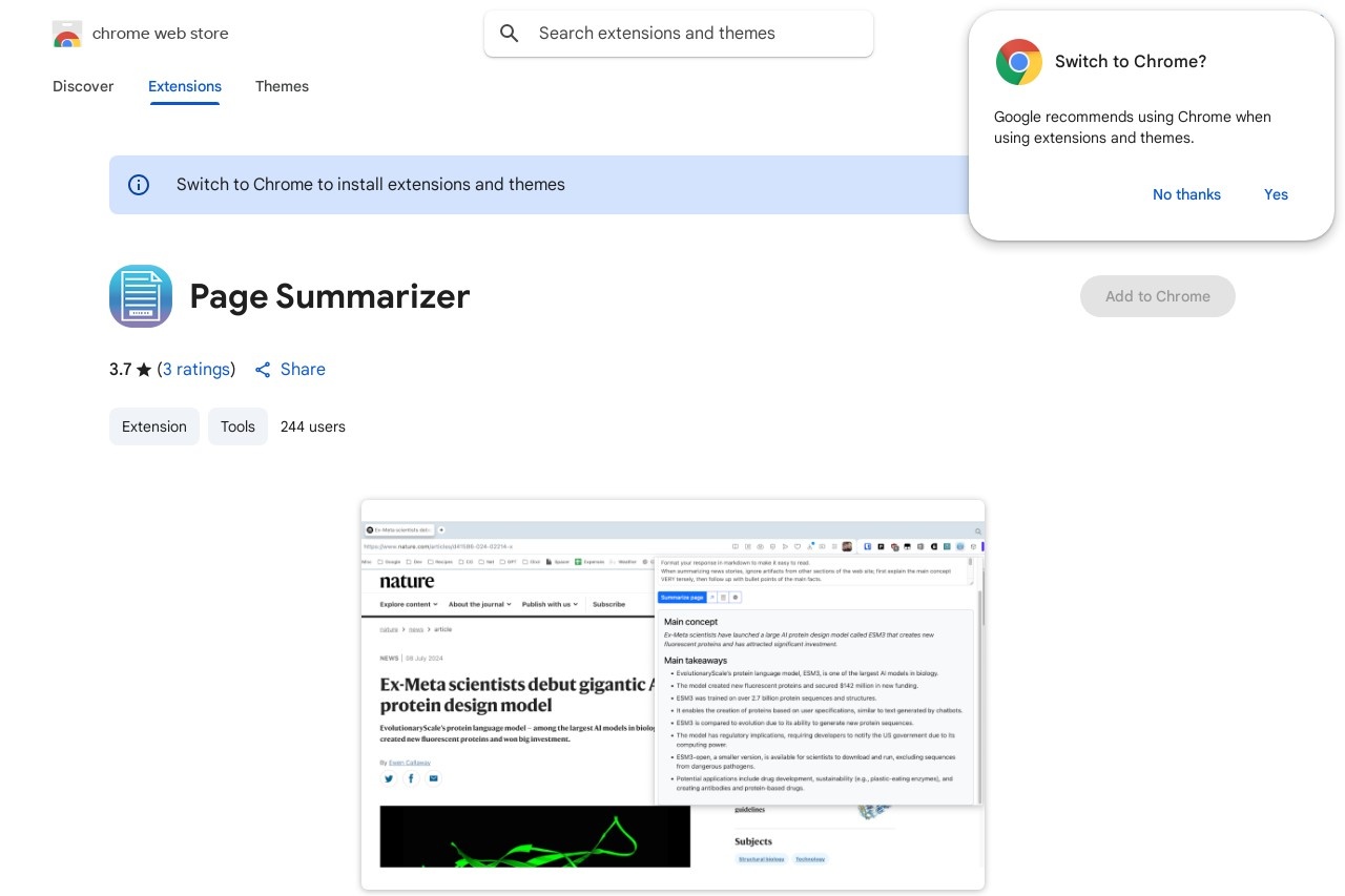 Page Summarizer
