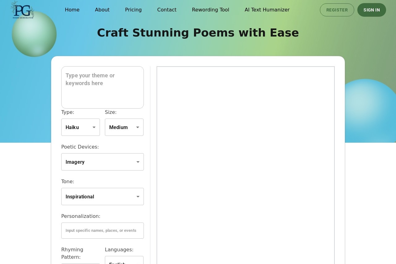 PoemGenerator.io