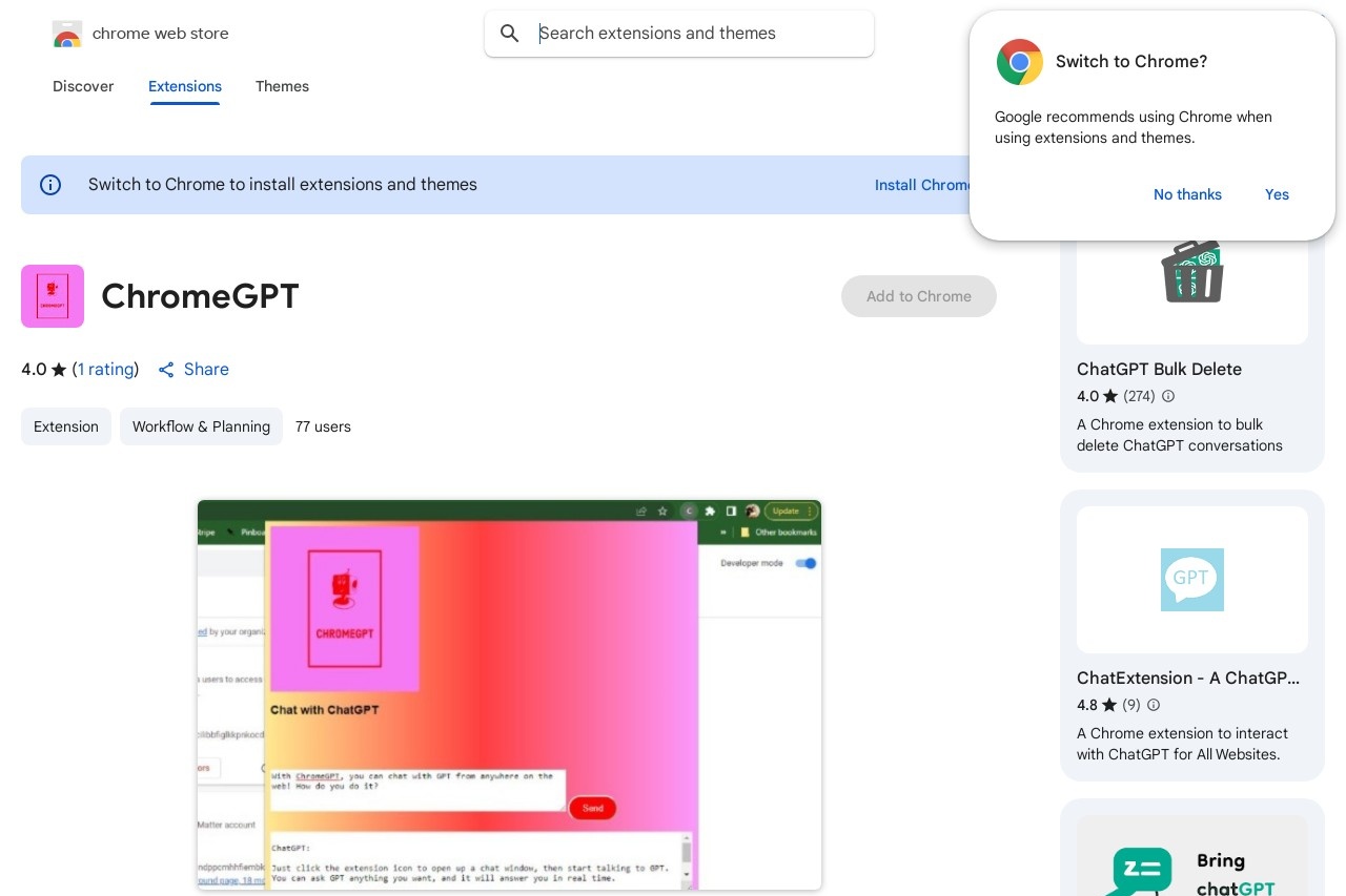 ChromeGPT