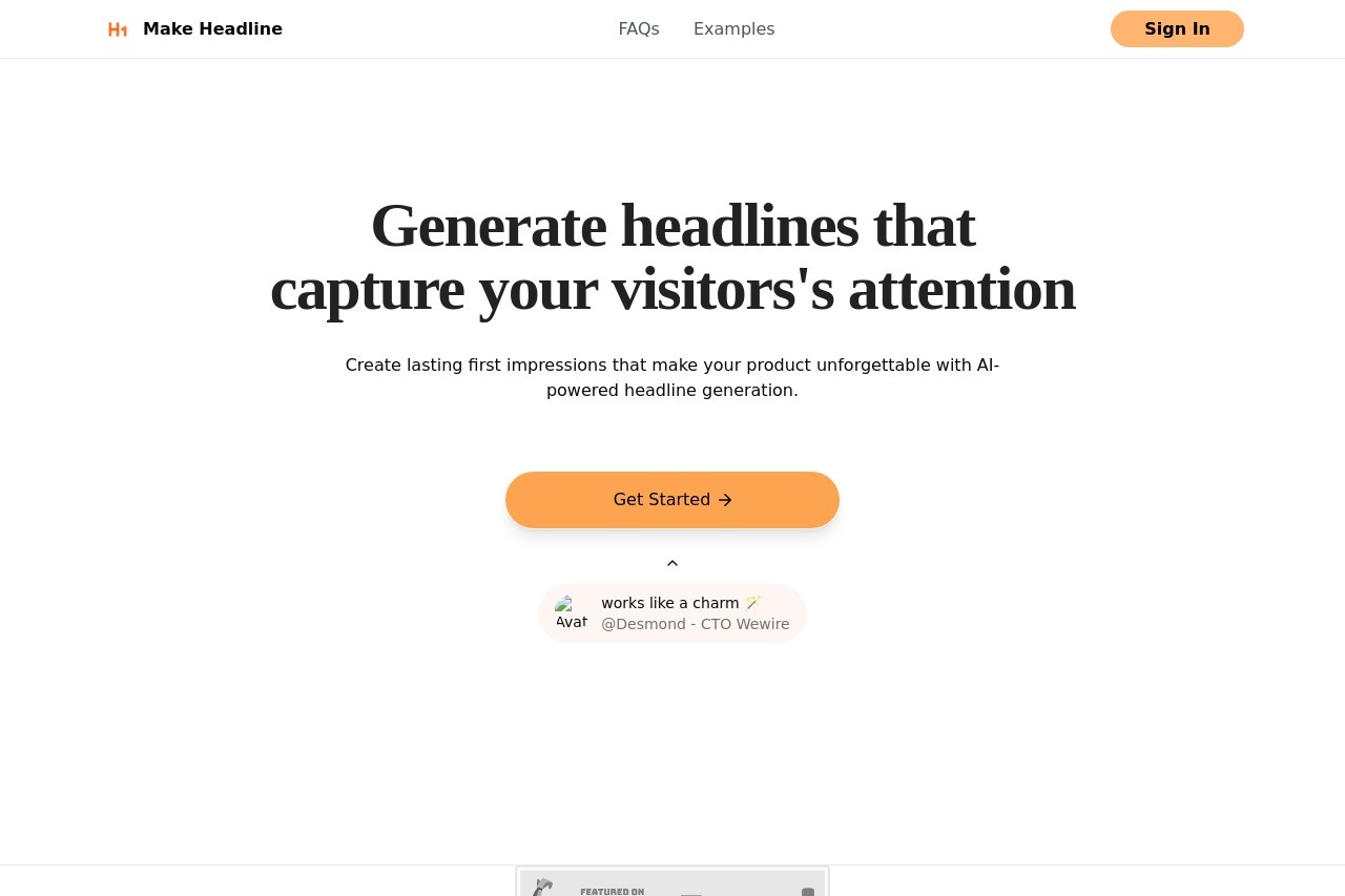 Make Headline