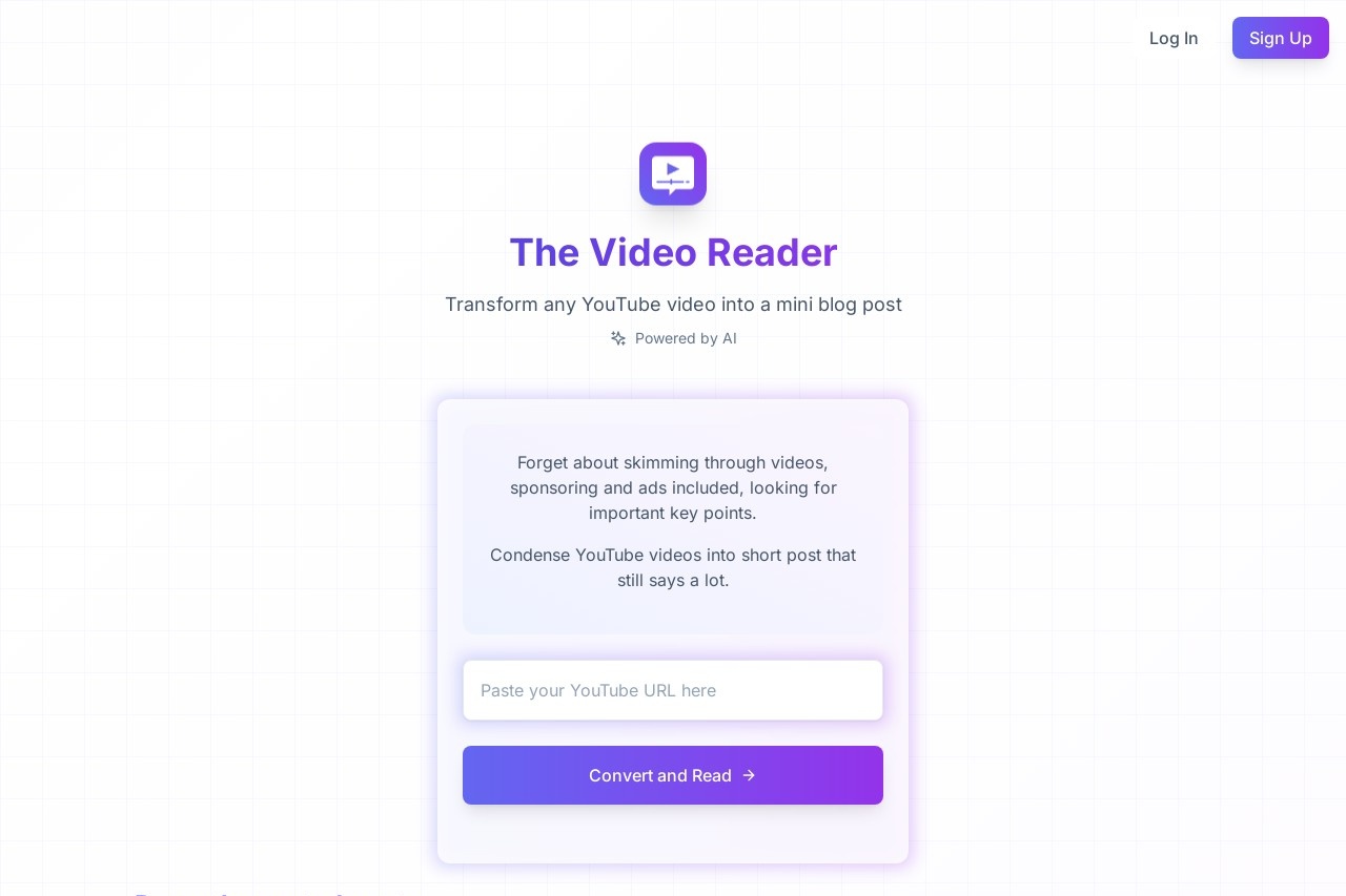 The Video Reader