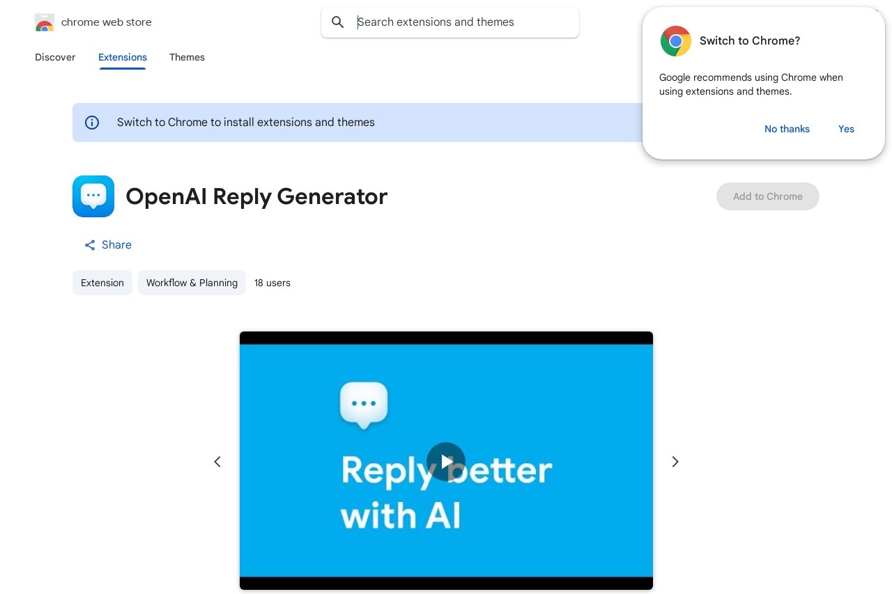 OpenAI Reply Generator