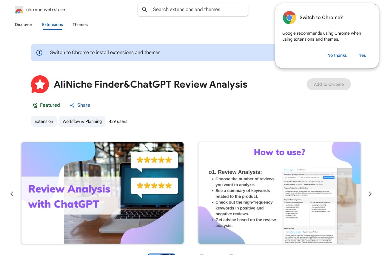 AliNiche Finder