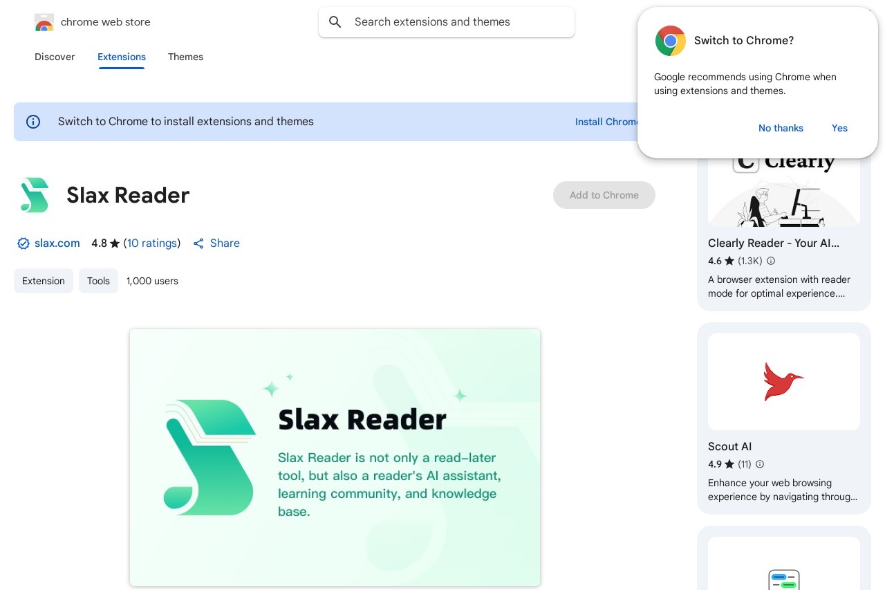 Slax Reader