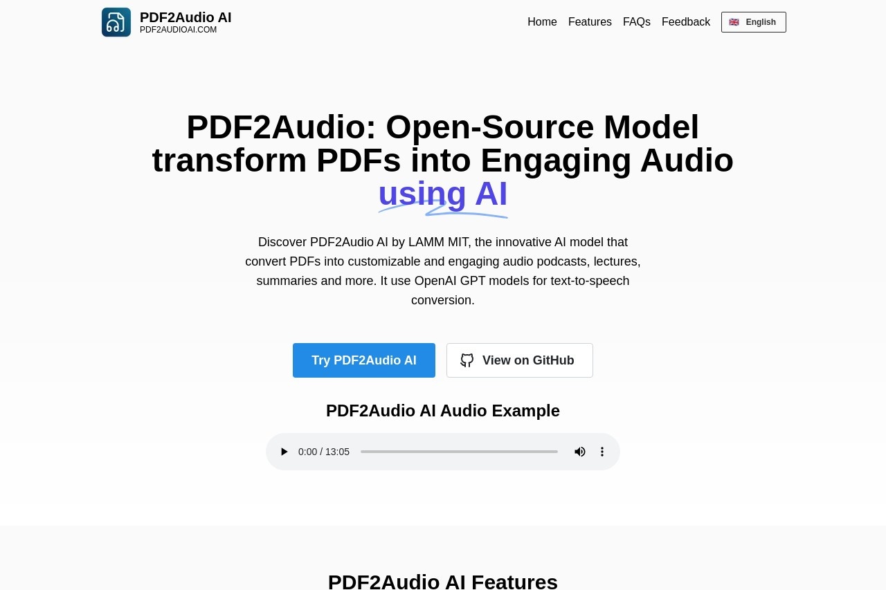 PDF2Audio
