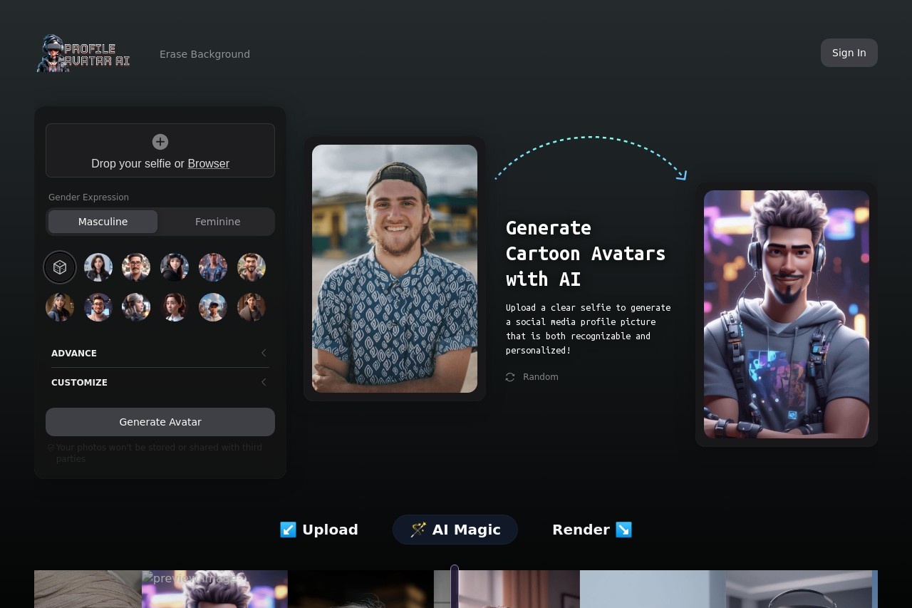 Profile Avatar AI