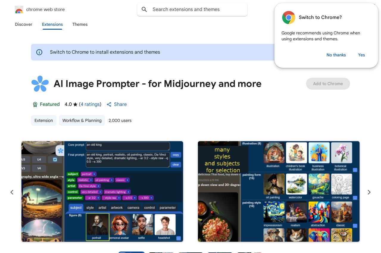 AI Image Prompter