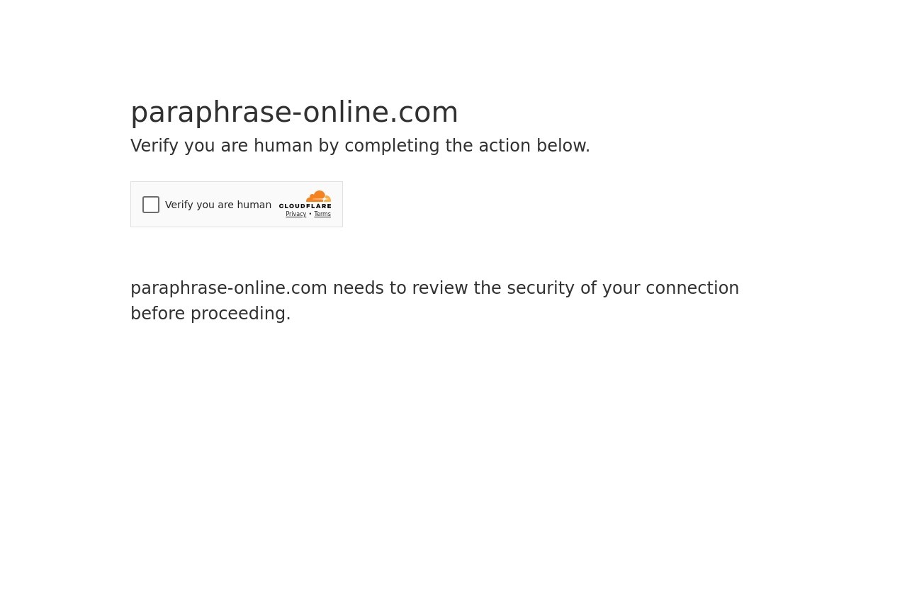 Paraphrase Online