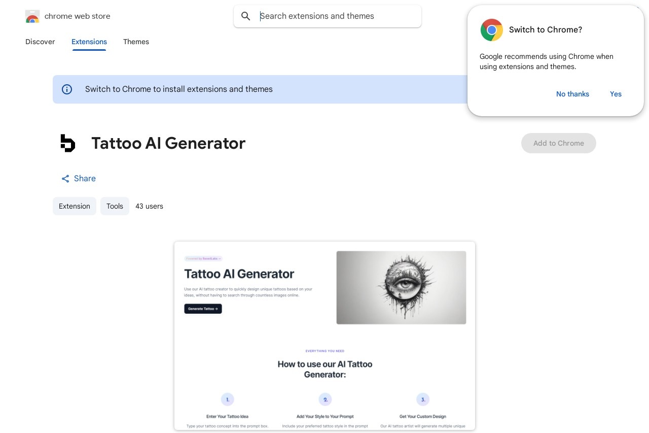 Tattoo AI Generator
