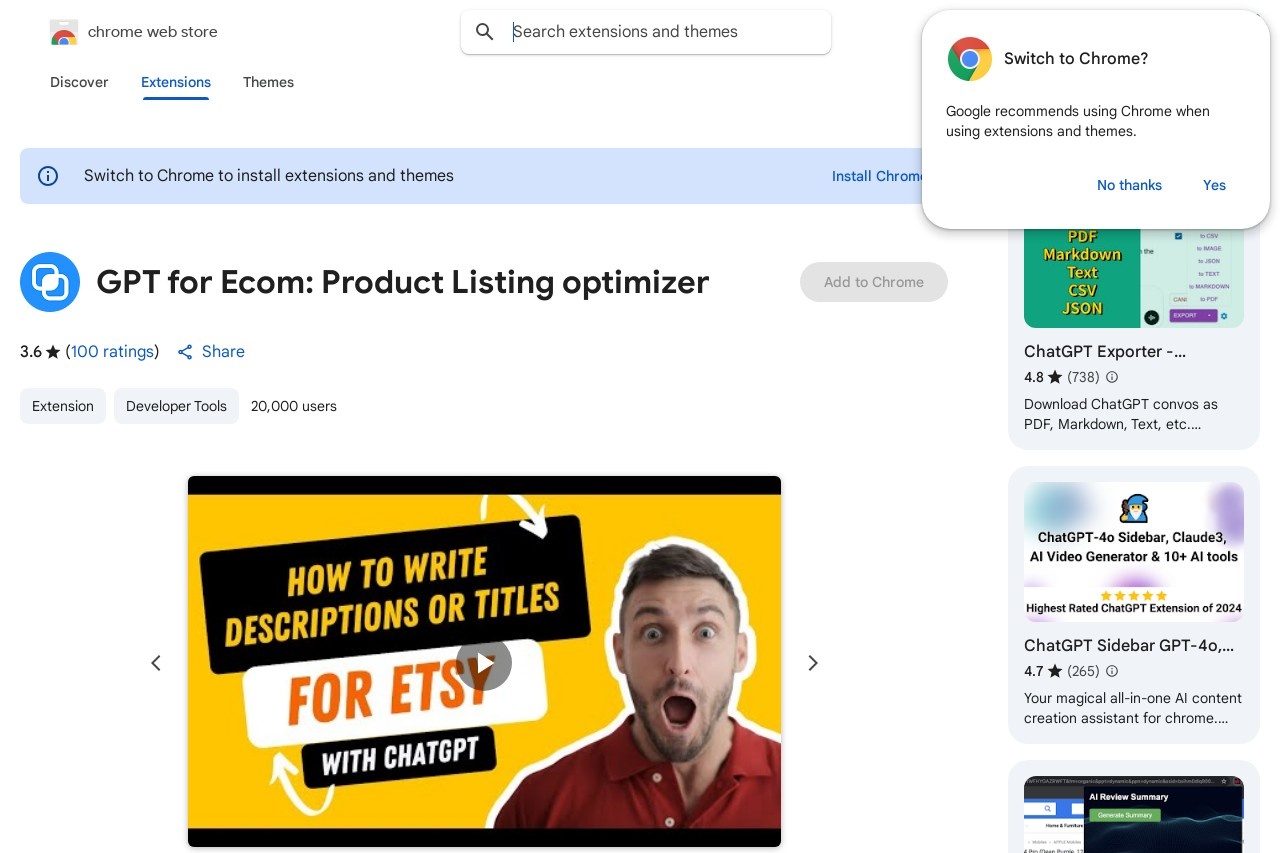 GPT for Ecom