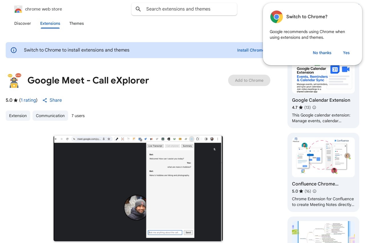 Call eXplorer