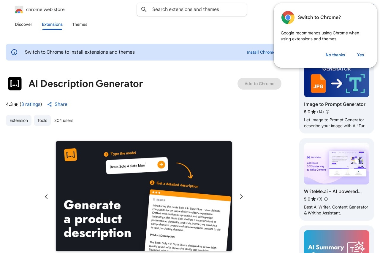 AI Description Generator