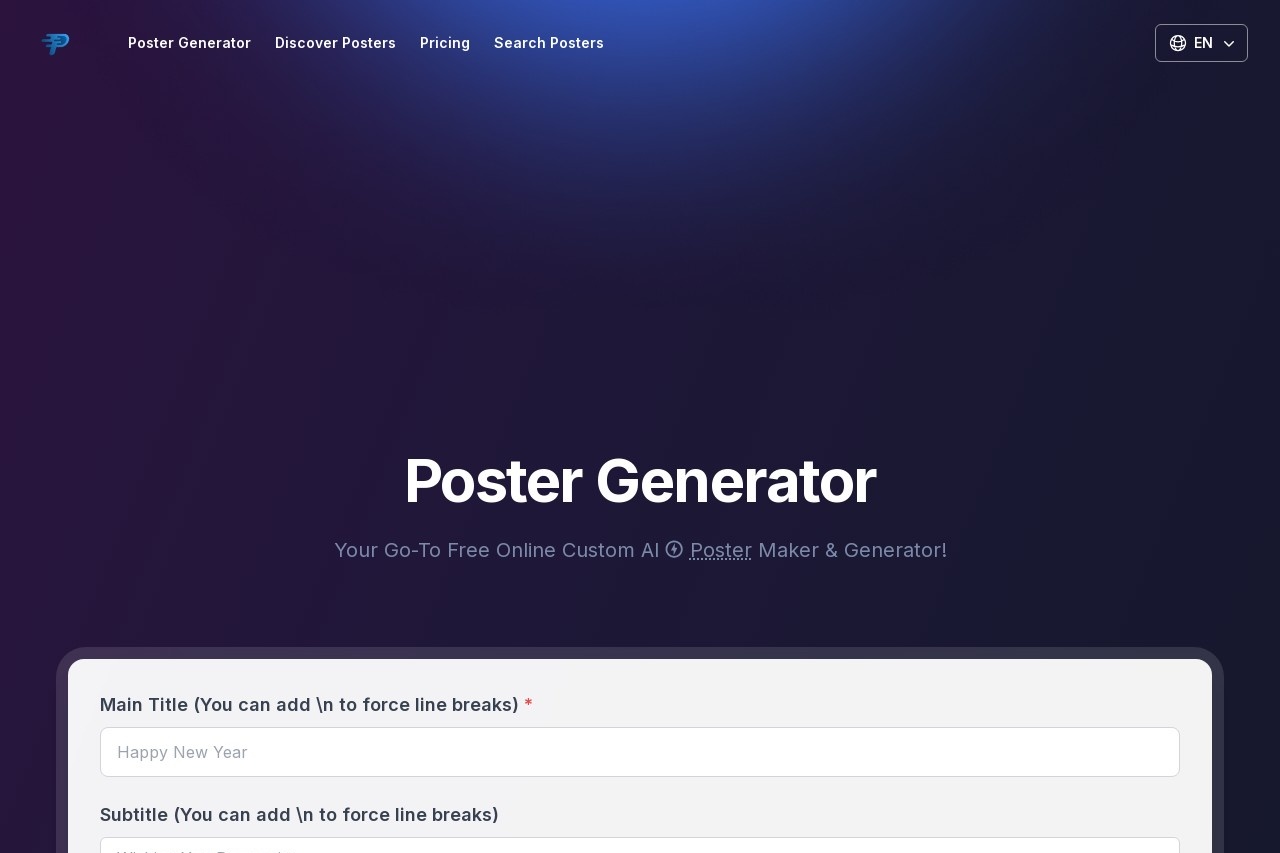 Poster Generator