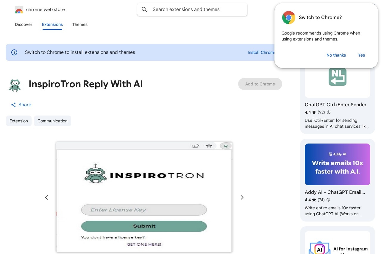 InspiroTron Reply With AI