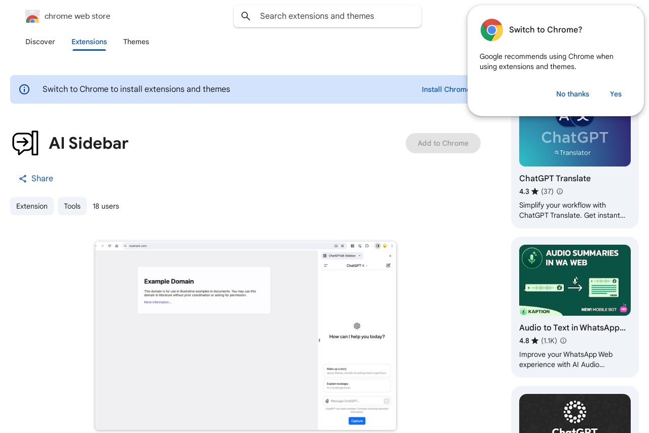 AI Sidebar