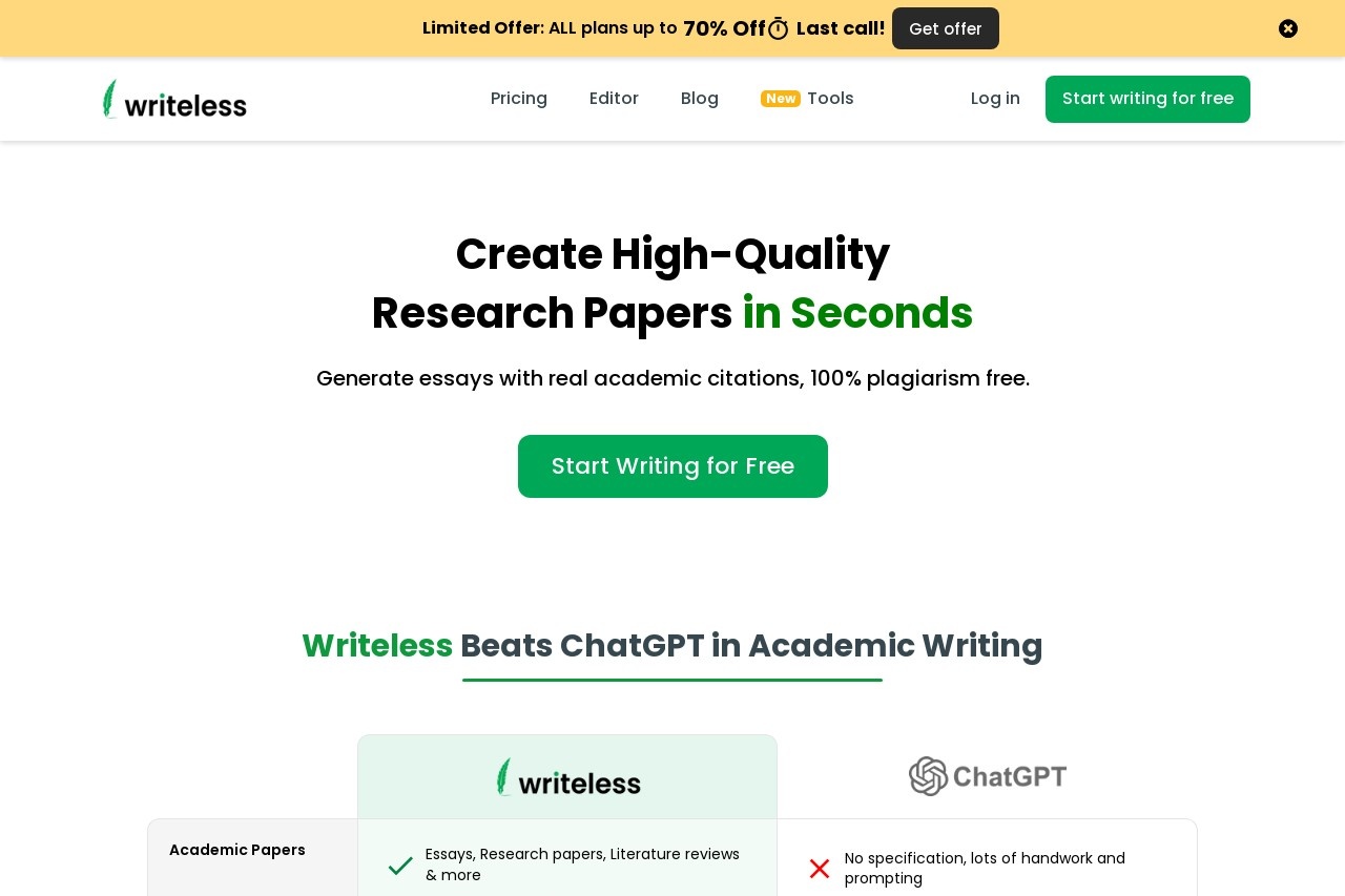 Writeless