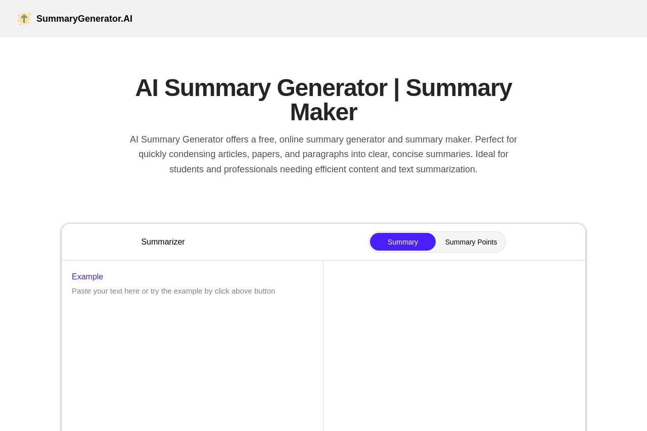 AI Summary Generator