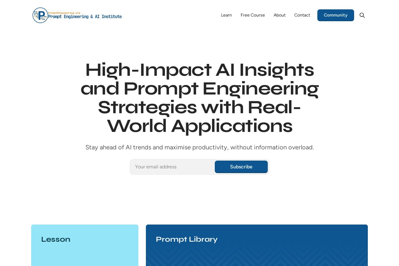 Prompt Engineering Institute