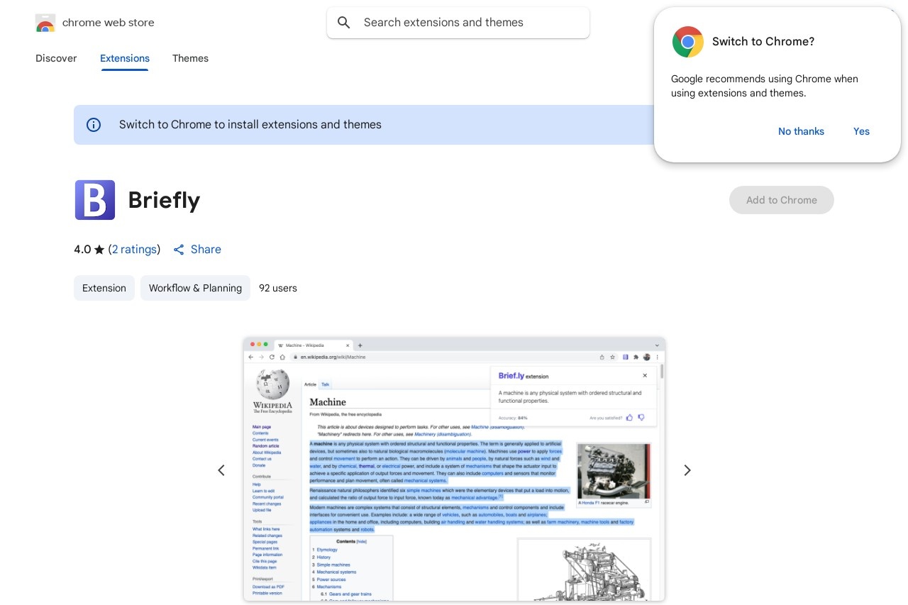 Briefly