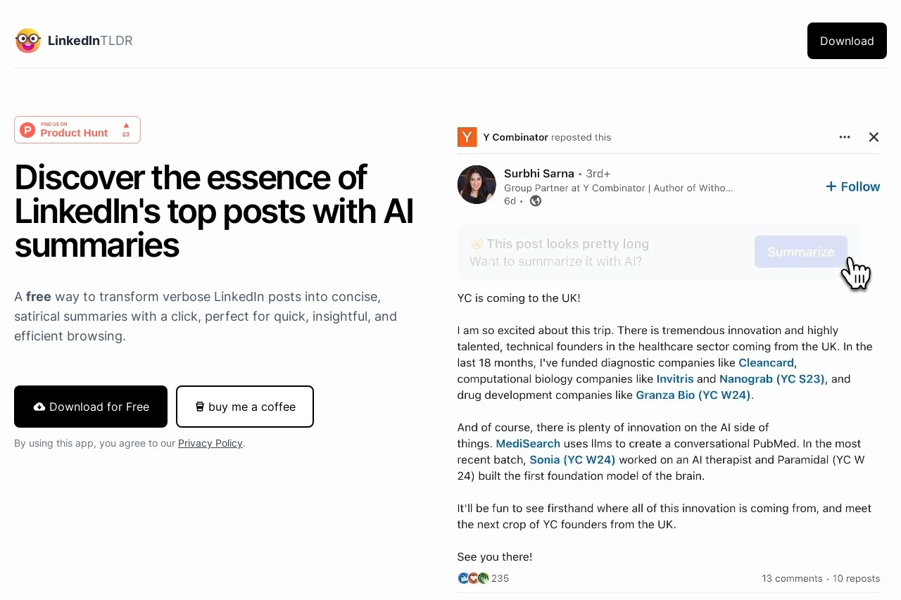 LinkedIn TLDR