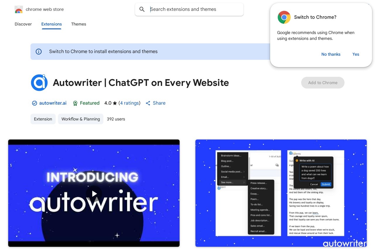 Autowriter