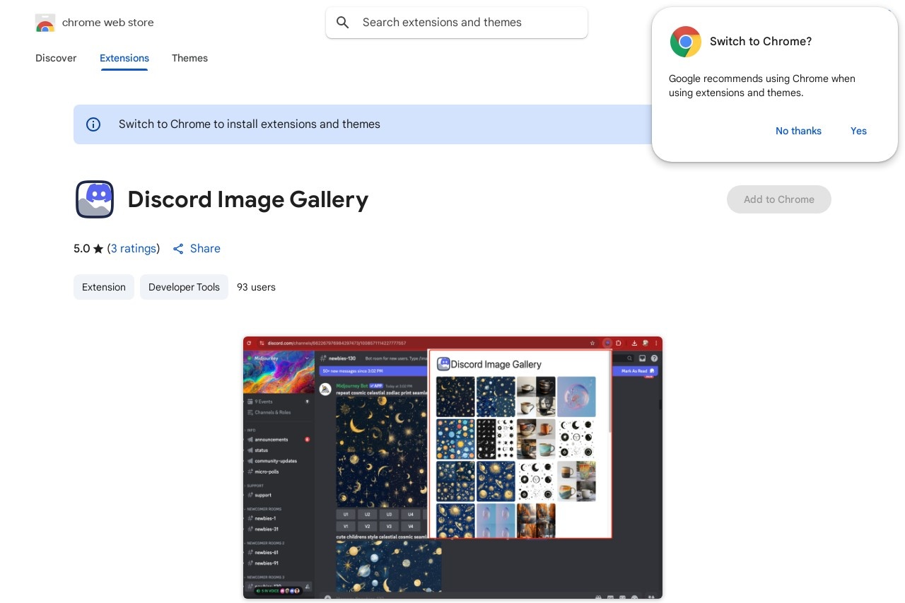 Discord Image Gallery