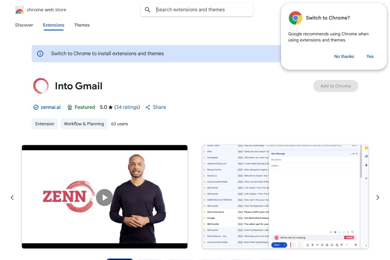 Into Gmail