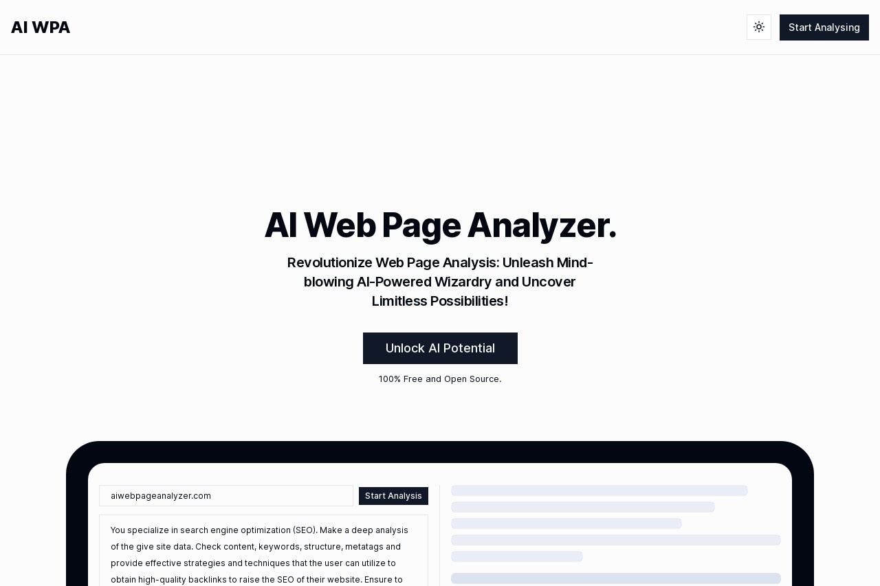 AI Web Page Analyzer