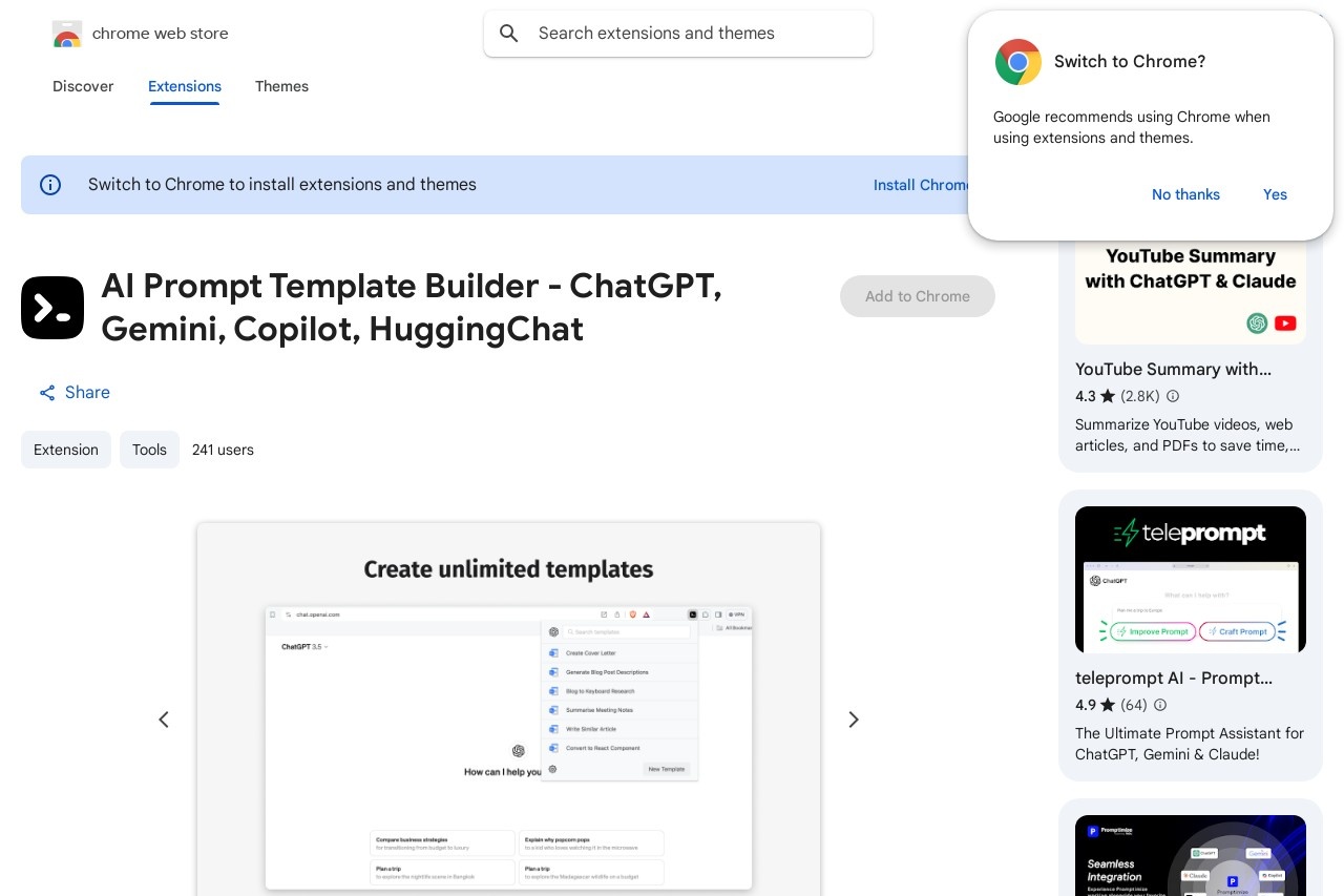 AI Prompt Template Builder