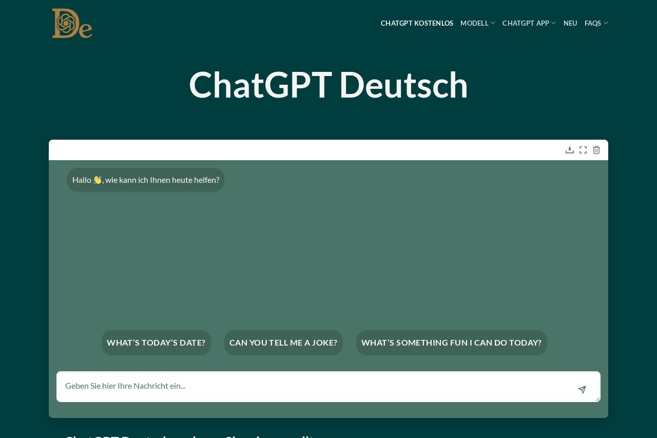 ChatGPT Deutsch