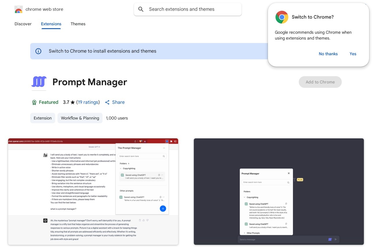 Prompt Manager
