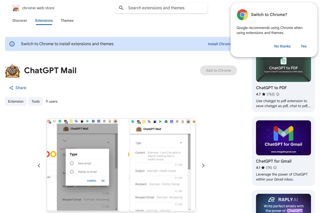 ChatGPT Mail