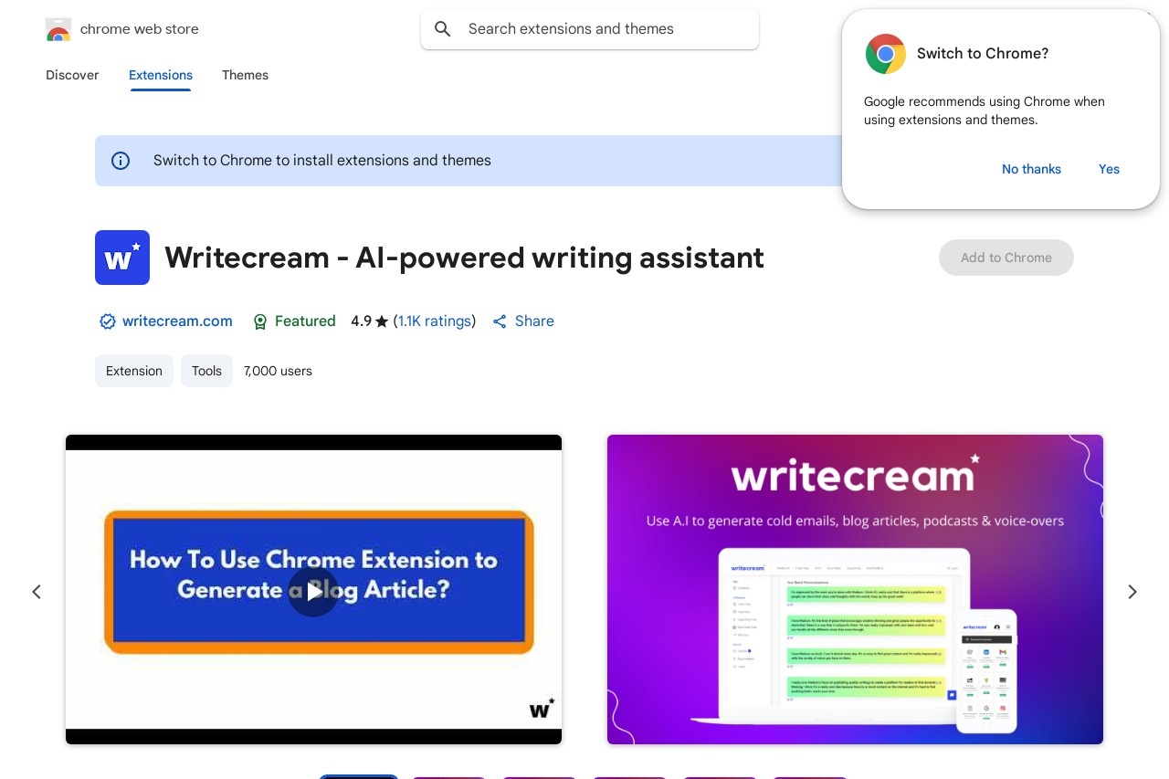 Writecream