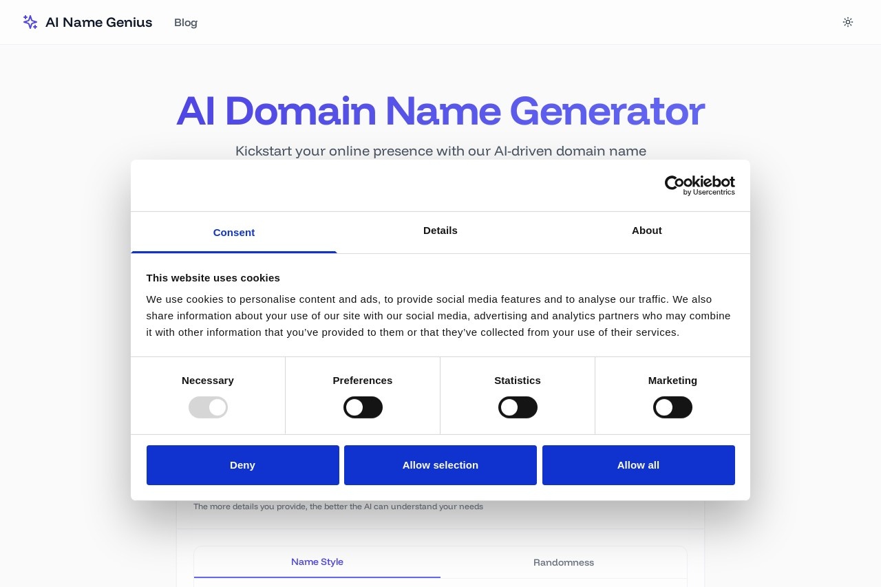 AI Name Genius