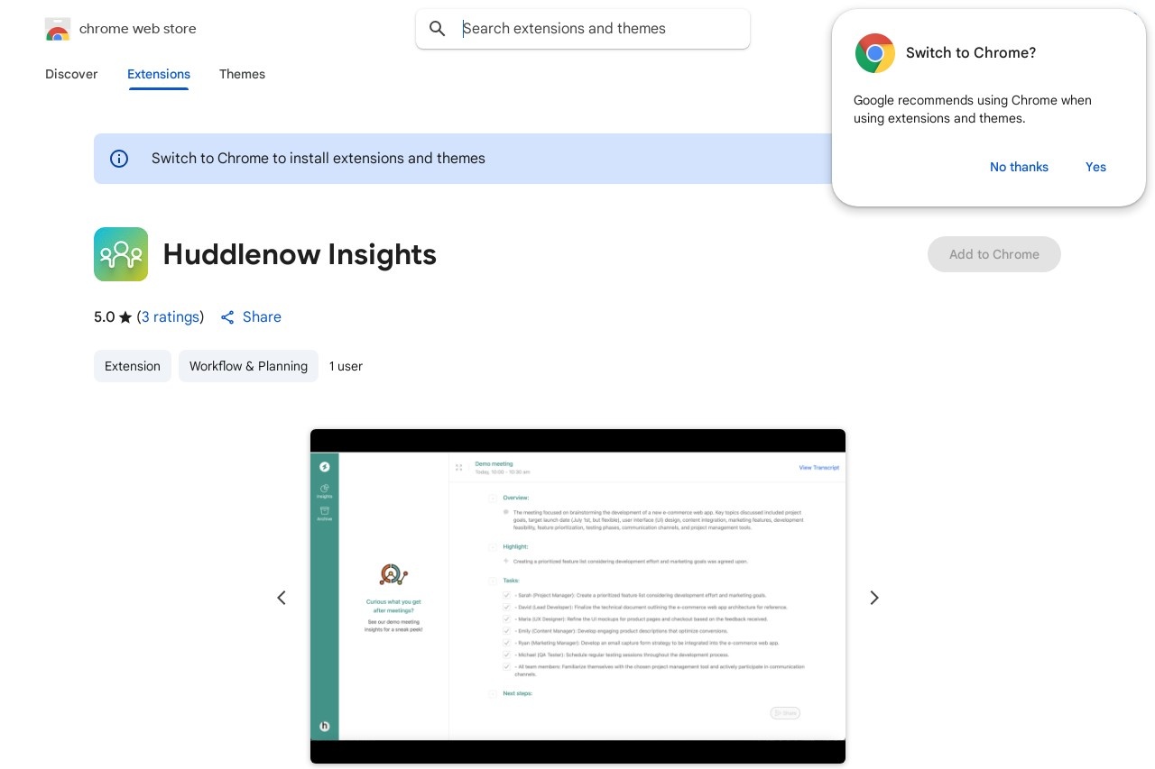 Huddlenow Insights