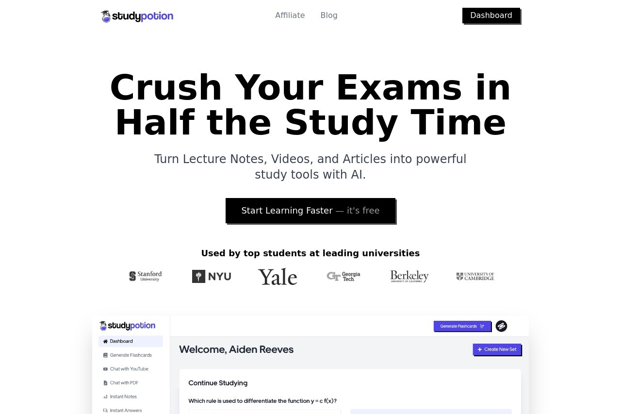 Study Potion AI